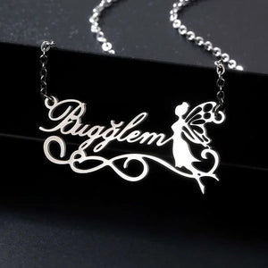 Angle Fairy Name Necklace